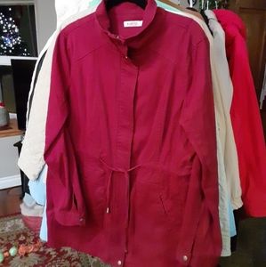 JUSTFAB Burgundy Jacket size L